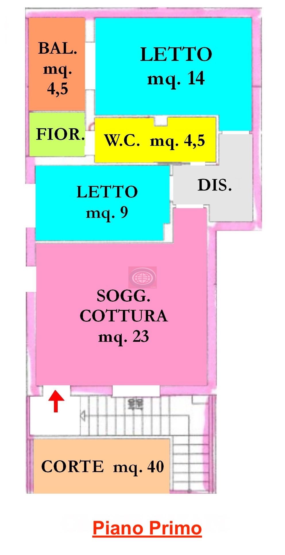 MERCATO SARACENO Loc. BACCIOLINO (TC903)Appartamento trilocale con INGRESSO INDIPENDENTE e garage