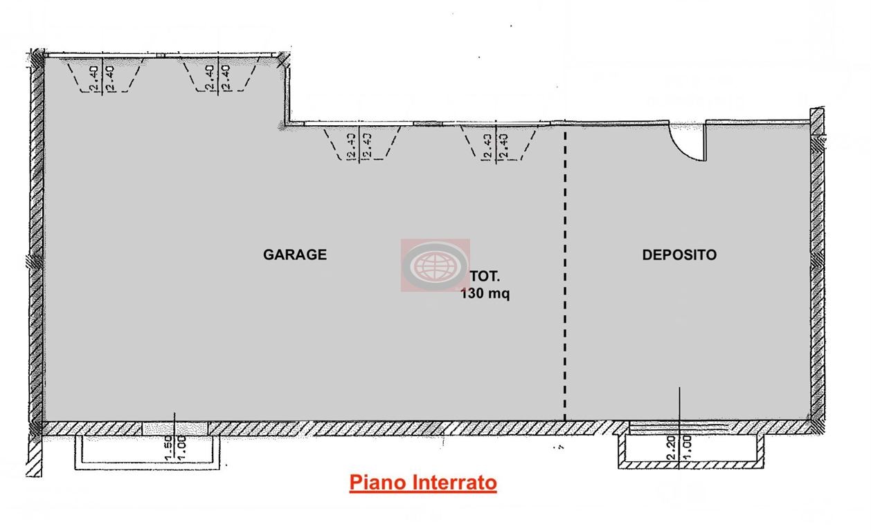 CESENA centro urbano(GC) - Garage di 130 mq circa, di cui una parte a deposito, in zona ospedale.