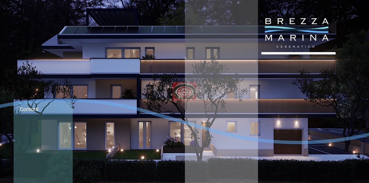 CESENATICO ( levante ): appart. NUOVO - CLASSE A4 - PIANO 1° con TERRAZZO - 2 letto, 2 wc, ampia zona giorno