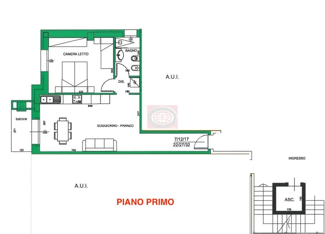 BELLARIA (BC460b1): bilocale piano primo con ascensore. Nuova costruzione.