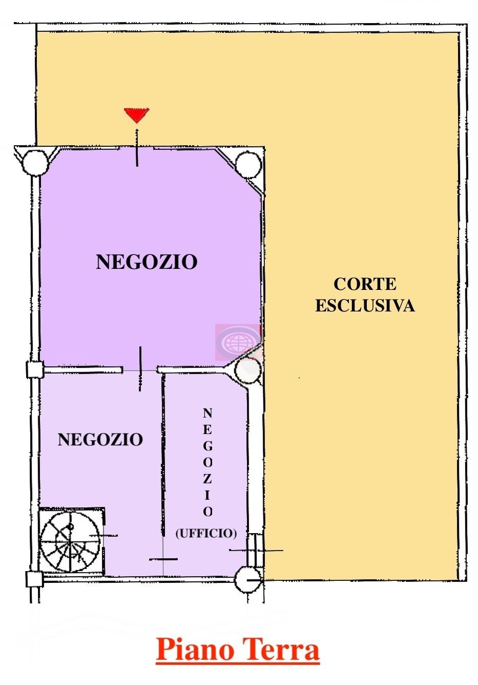 Vendita negozio  a Villa Chiaviche di Cesena in posizione centrale, servita e di forte passaggio