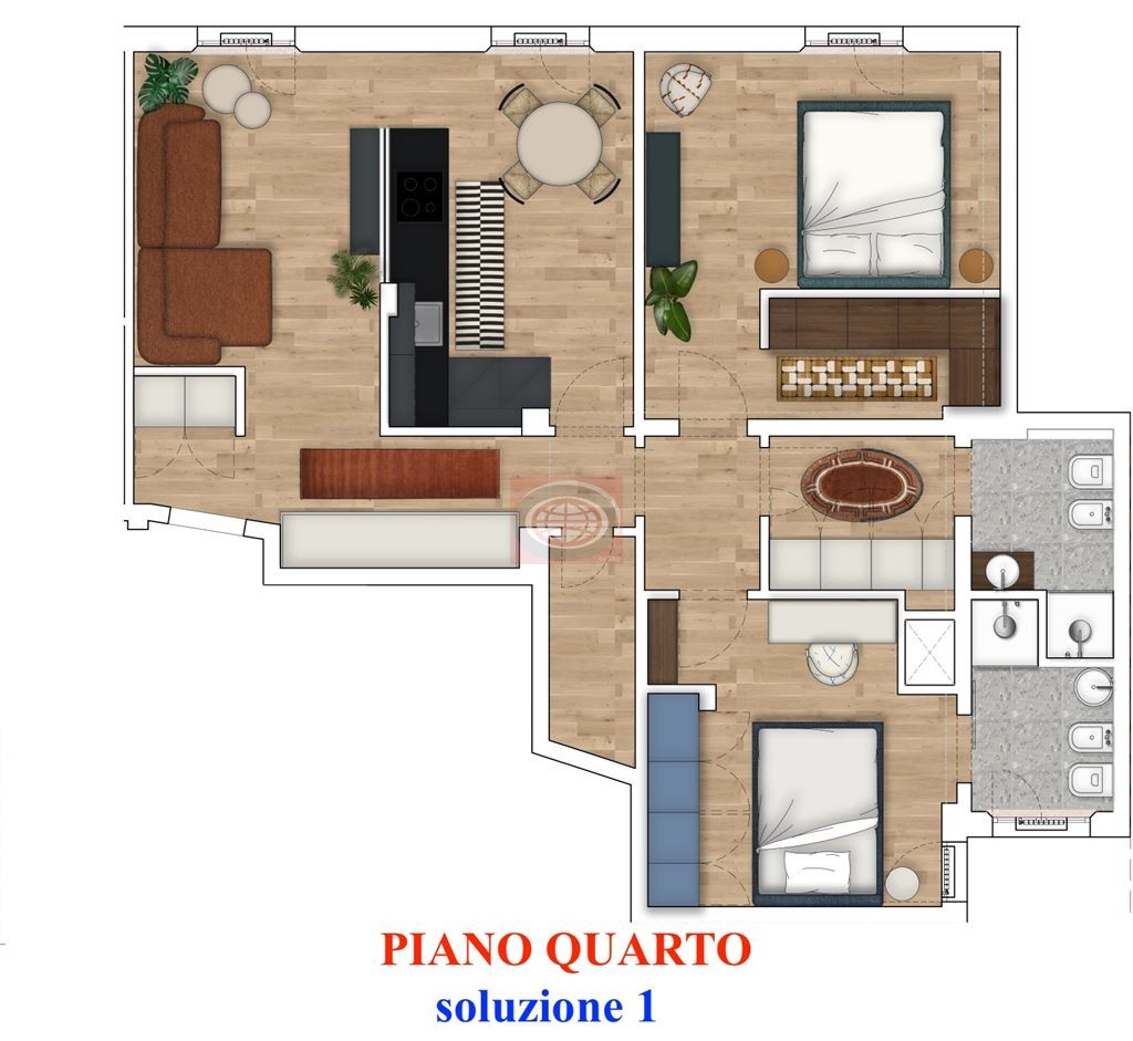 Cesena Trilocale ristrutturato con garage in centro storico