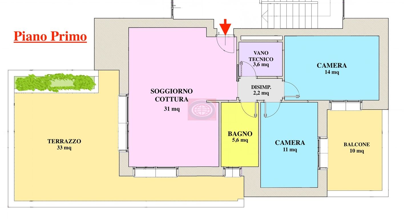 S. Maria Nuova di Bertinoro (TC1089A4): appartamento nuovo con garage, posto auto e ampio terrazzo.