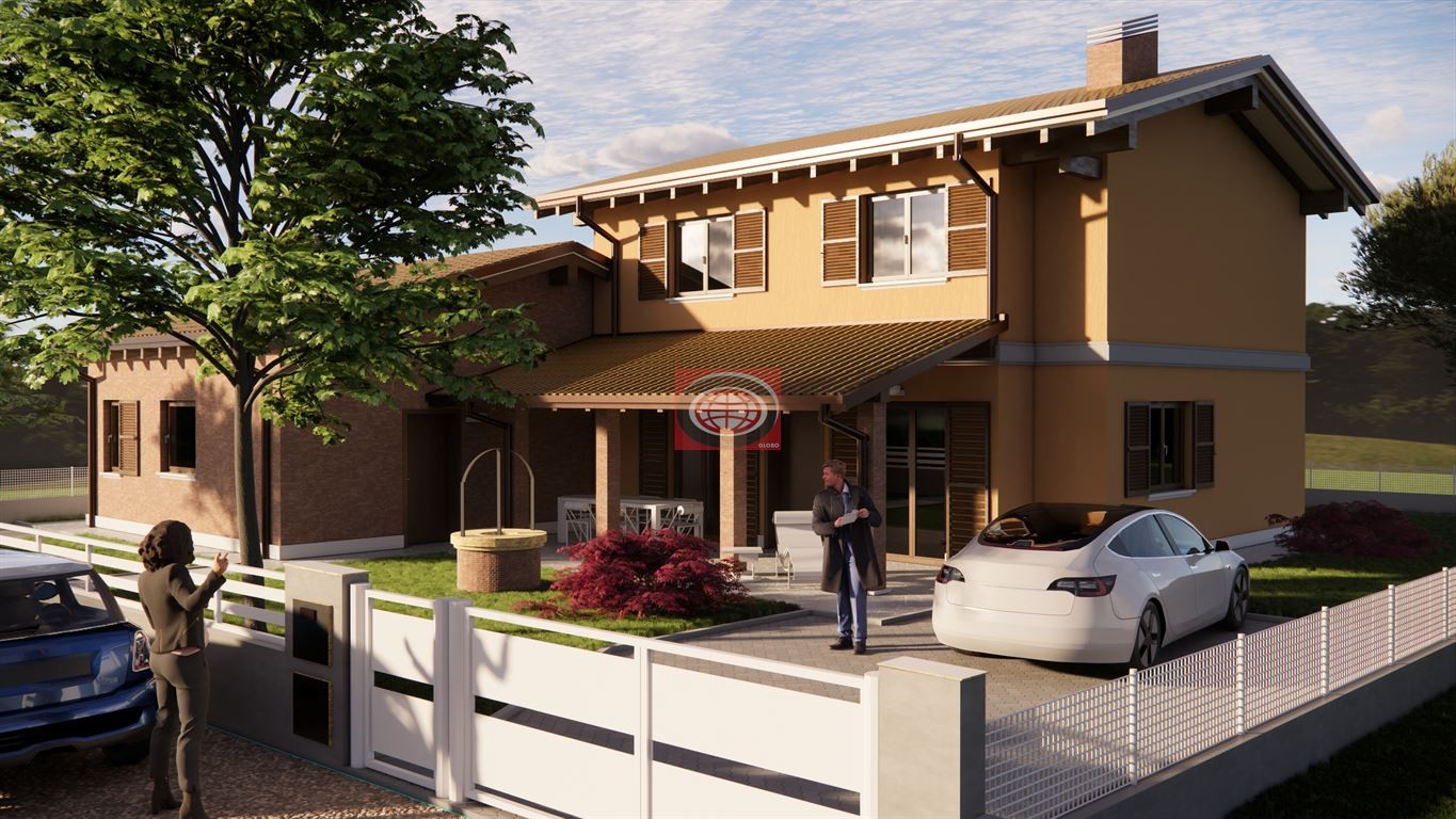 PISIGNANO di CERVIA: terreno edificabile con sovrastante casa e deposito e PROGETTO PER VILLA SINGOLA o 2 unità